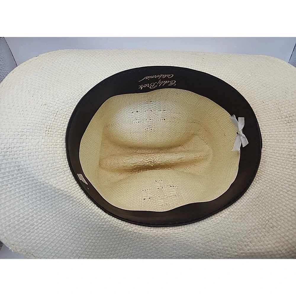 MEN'S EDDY BROS. CALIFORNIA‎ STRAW COWBOY HAT SIZE 7 & 1/4